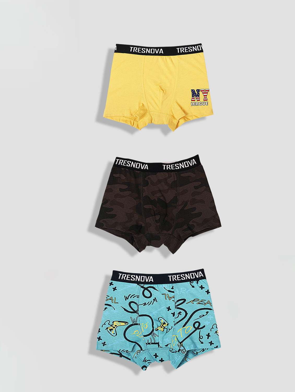 boys pack of 3 printed briefs