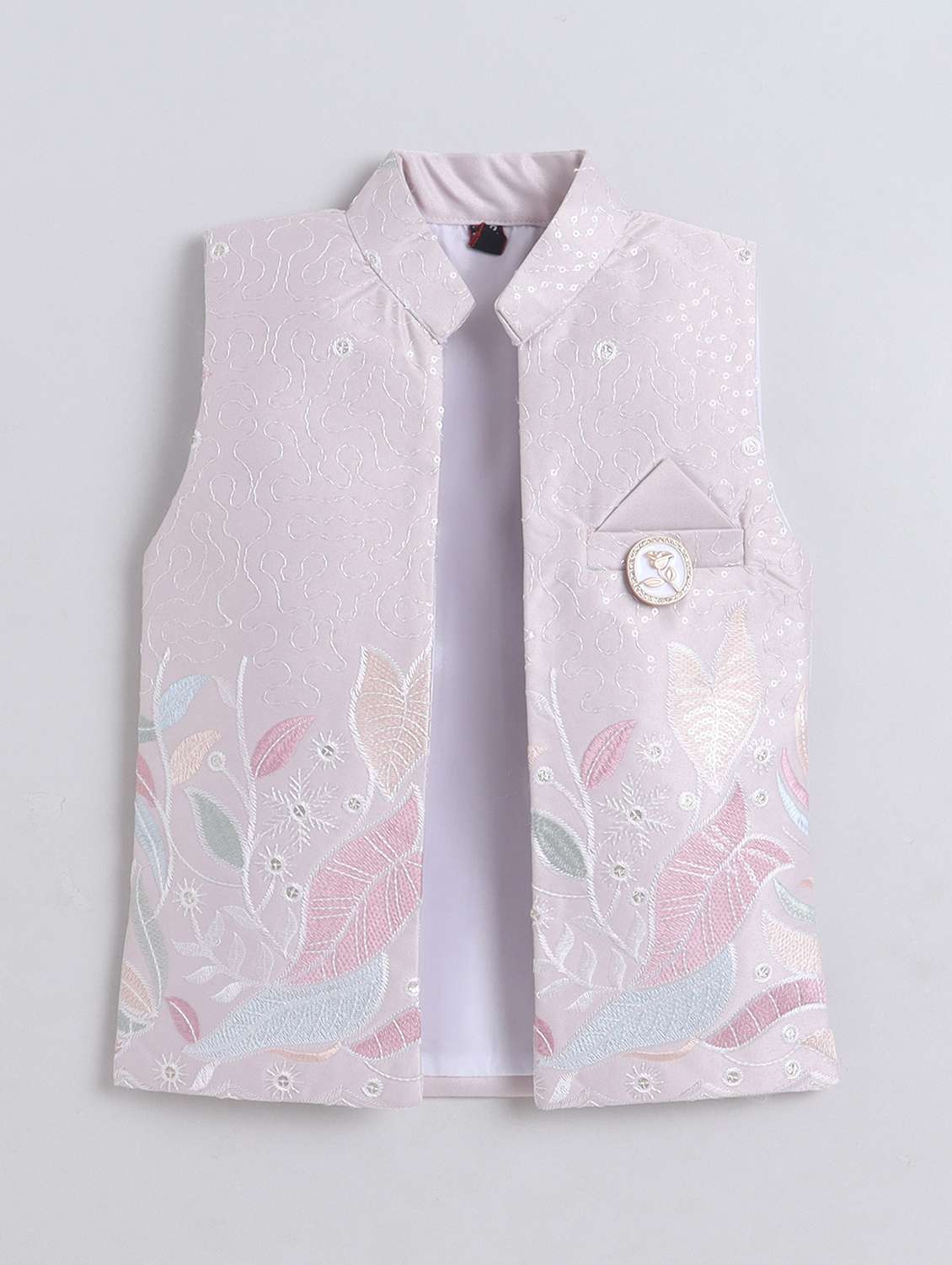 Boys Embroidered Long Sleeve Sherwani Set - 22301651 -  Standard Image - 3
