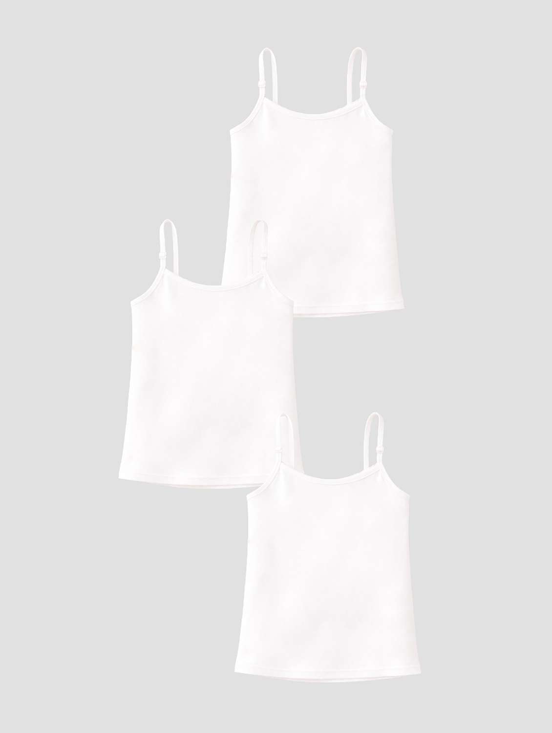 girls pack of 3 solid innerwear slip