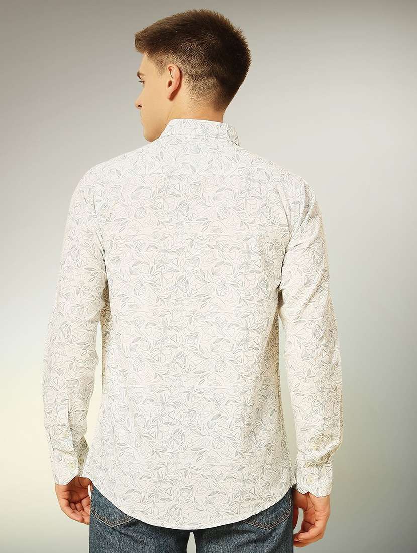 men printed long sleeve regular fit casual shirt - 22301710 -  Standard Image - 3