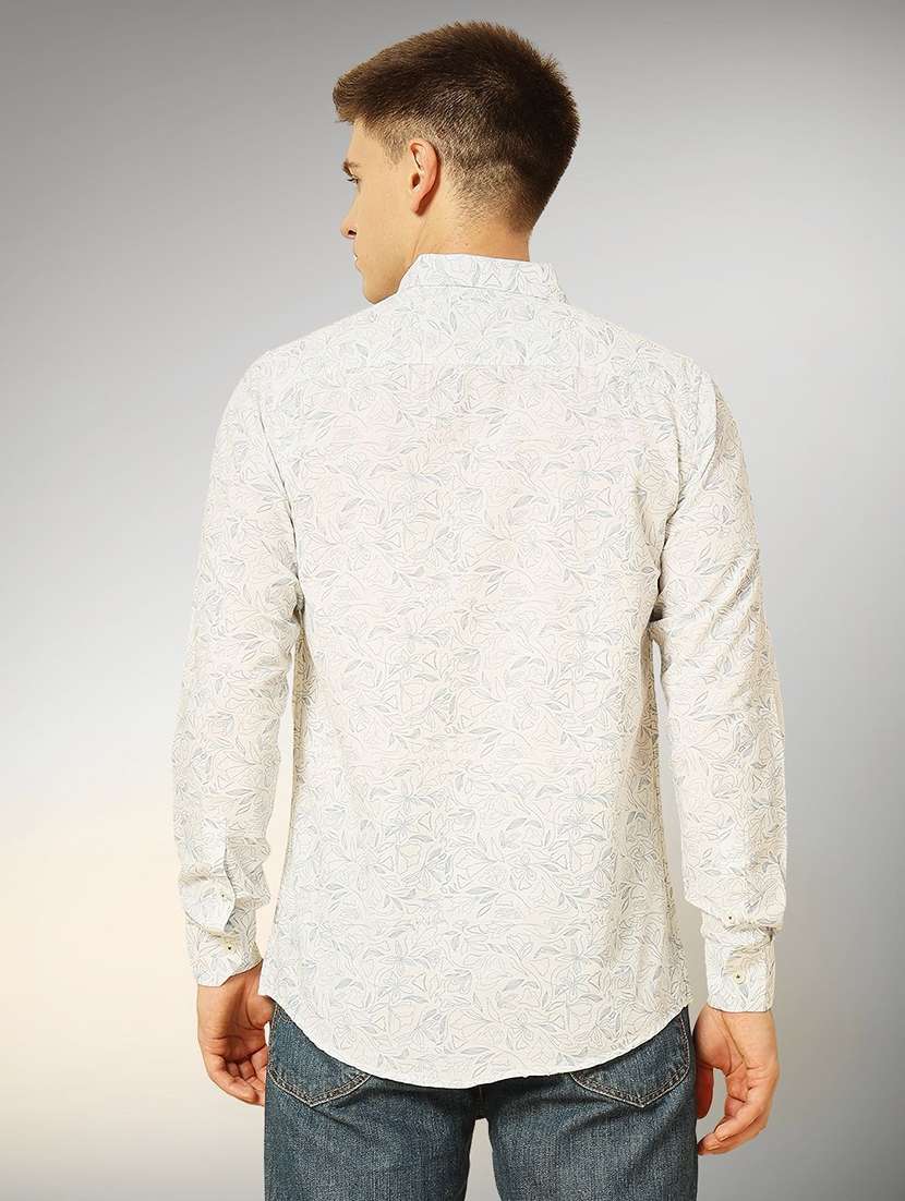 men printed long sleeve regular fit casual shirt - 22301712 -  Standard Image - 3