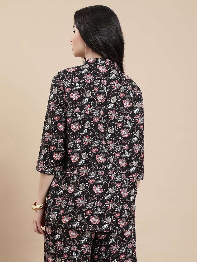women floral print collared regular top - 22301827 -  Standard Image - 3