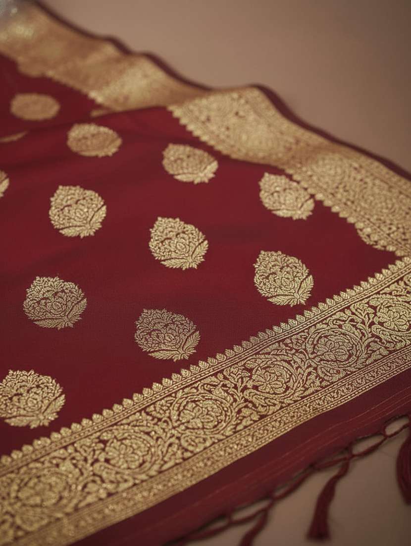 women self design banarasi saree with blouse - 22301857 -  Standard Image - 3
