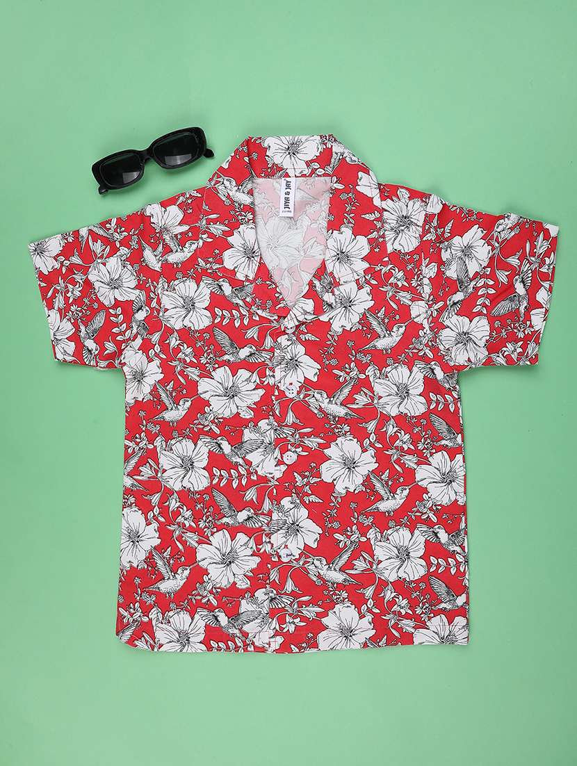 boys collared short sleeve shirt