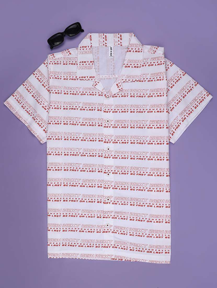 boys collared short sleeve shirt