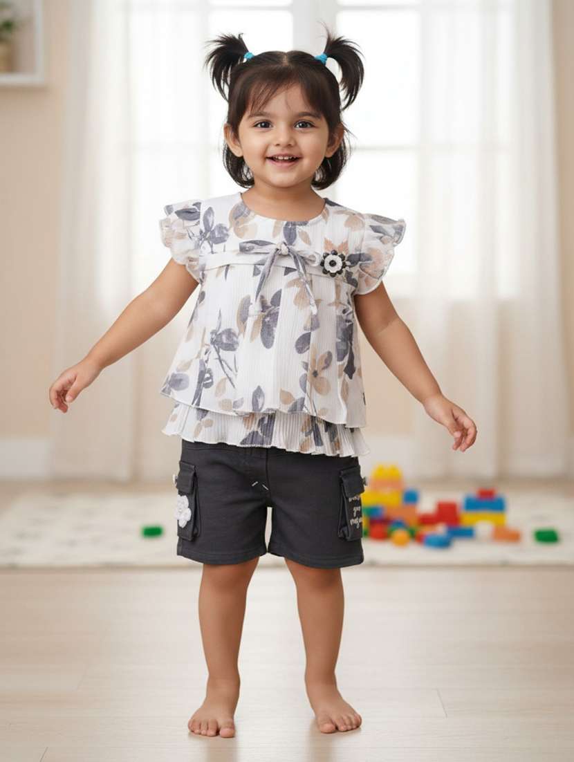 blue cotton twin sets & jump suit