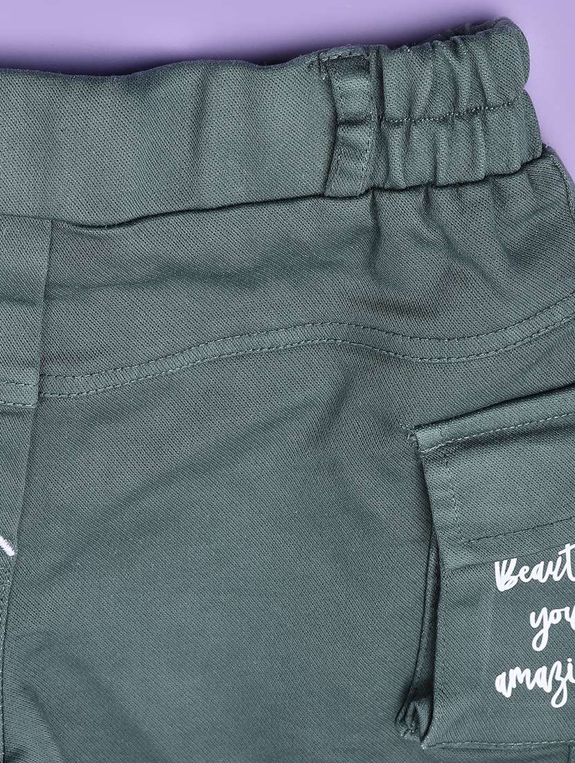 green cotton twin sets & jump suit - 22302281 -  Standard Image - 5