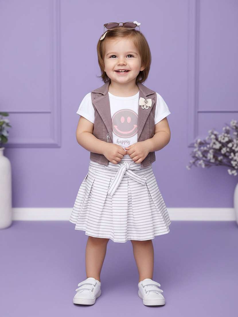 brown cotton twin sets & jump suit