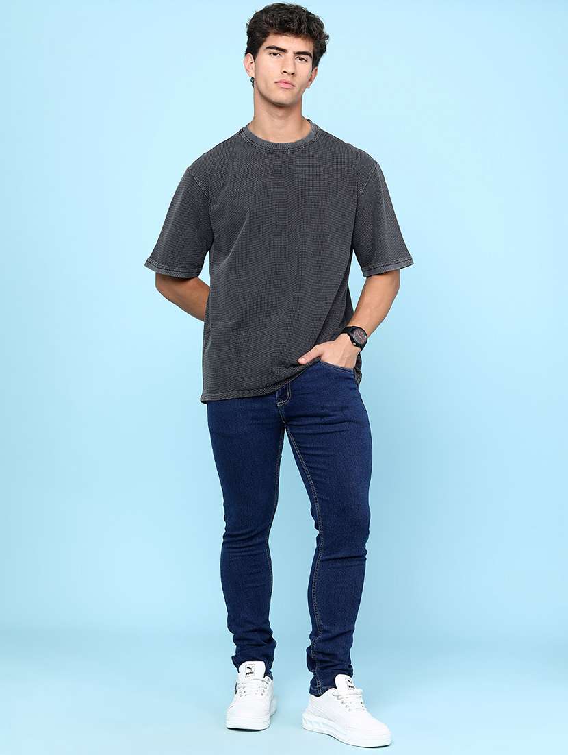 men self design short sleeves oversized t-shirt - 22302296 -  Standard Image - 5