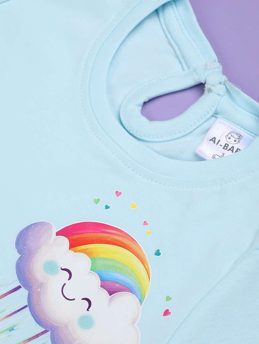 blue cotton shorts set infant twin - 22302343 -  Standard Image - 3