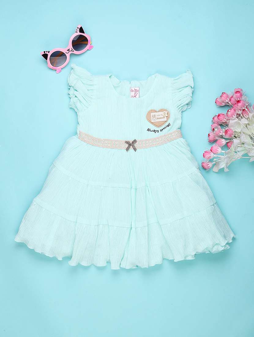 sea green cotton frock
