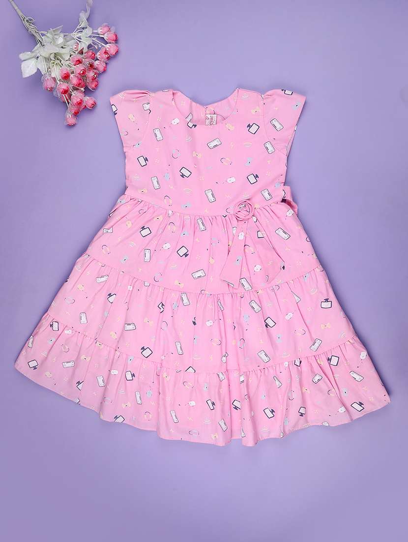 pink cotton frock