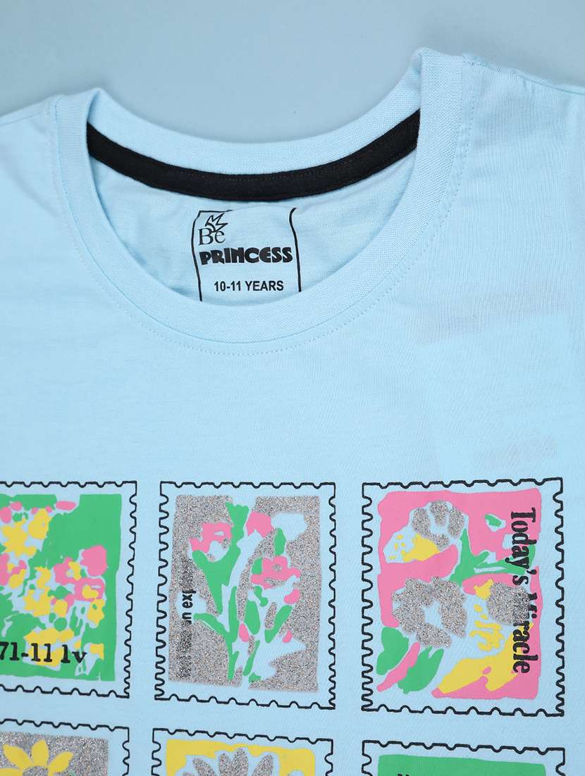 Girls Printed Short Sleeves Regular Tee - 22302710 -  Standard Image - 3