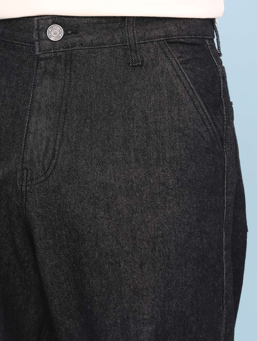 men solid mid rise baggy jeans - 22302757 -  Standard Image - 5