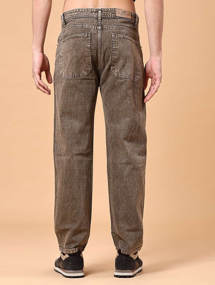 men plain mid rise full length jeans - 22302767 -  Standard Image - 3