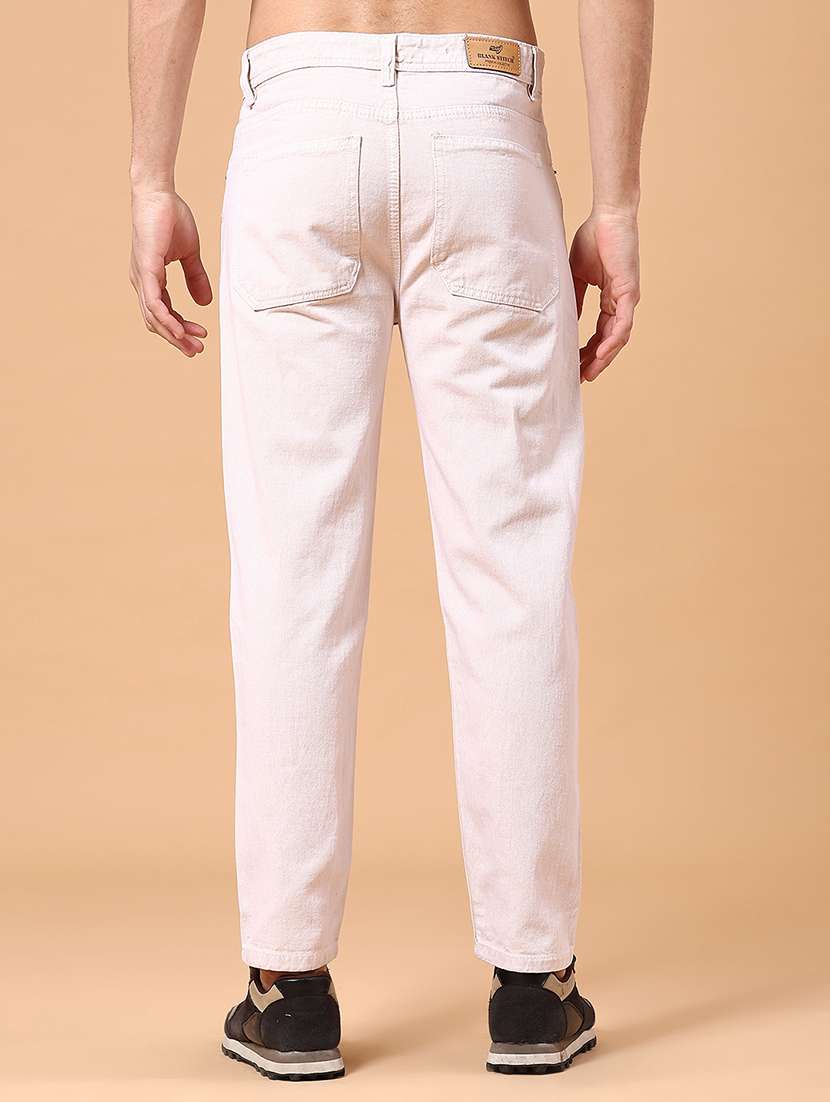 men plain mid rise full length jeans - 22302769 -  Standard Image - 3