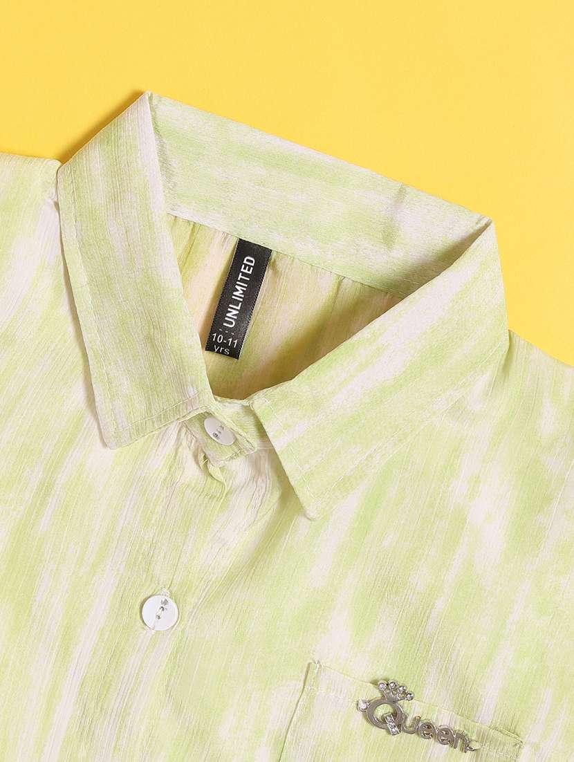 green cotton shirts top - 22302830 -  Standard Image - 3