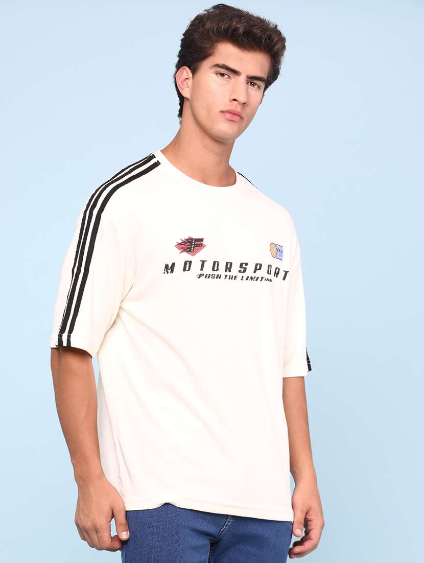 men printed short sleeves oversized t-shirt - 22302868 -  Standard Image - 3