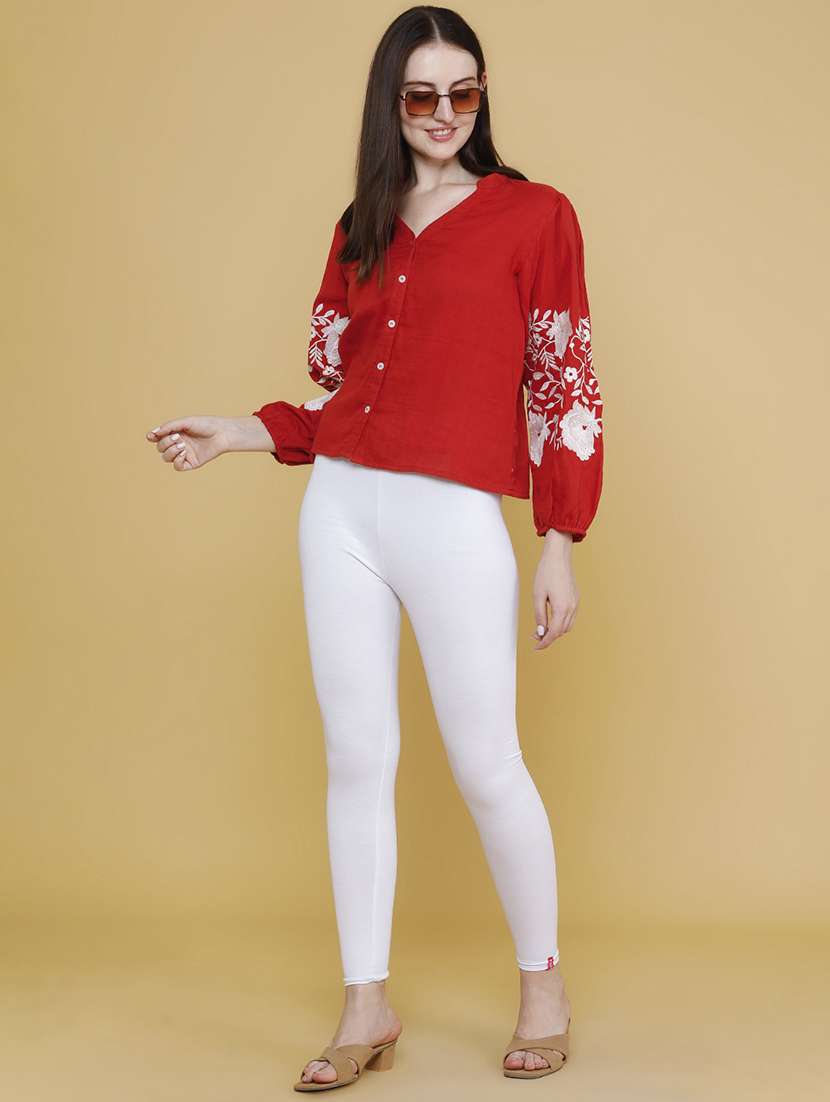 women embroidered long sleeves regular top - 22302882 -  Standard Image - 5