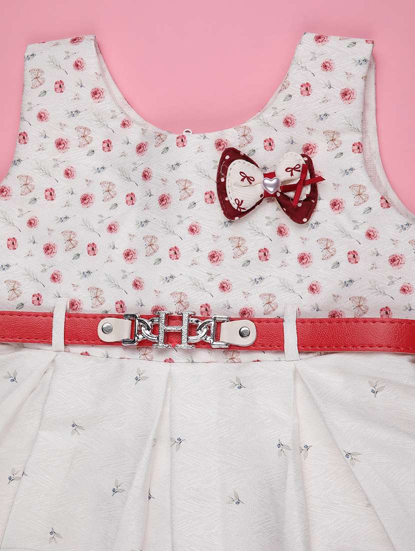 girls floral printed sleeveless frock - 22302930 -  Standard Image - 3