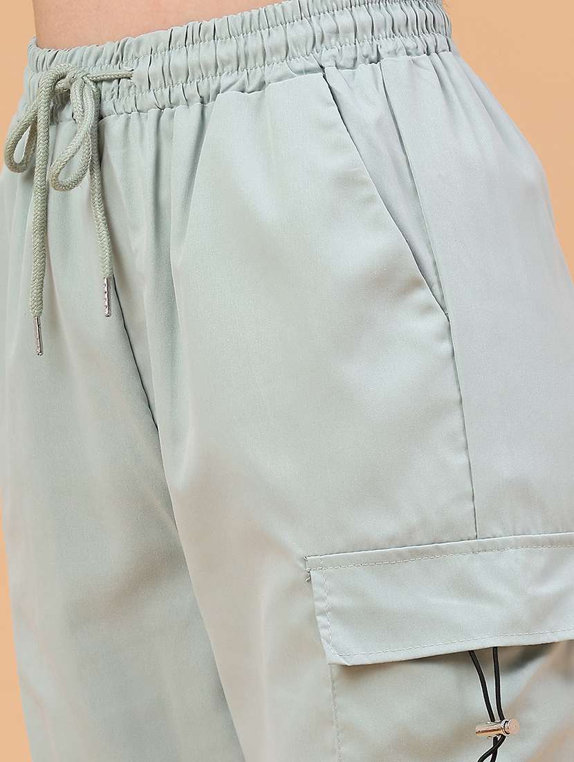 Women Solid Mid Rise Cargo - 22302935 -  Standard Image - 5