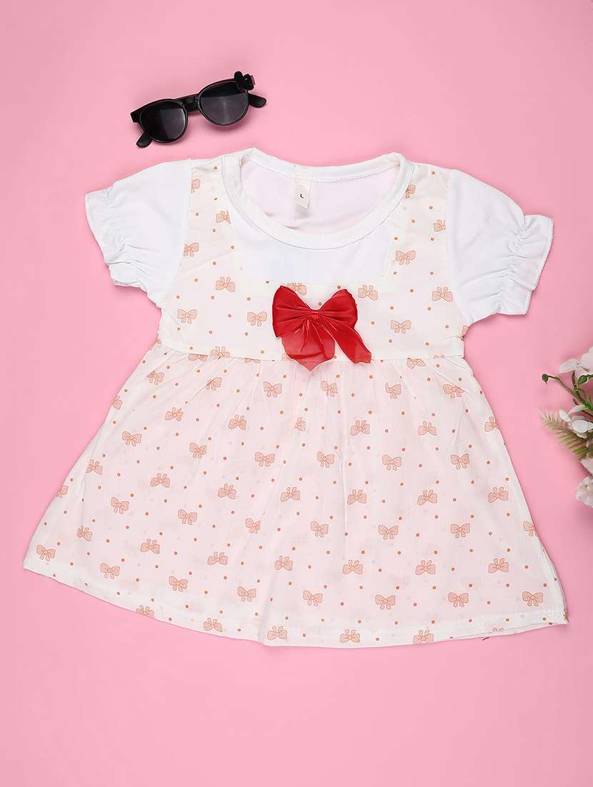 girls short sleeve flared dress