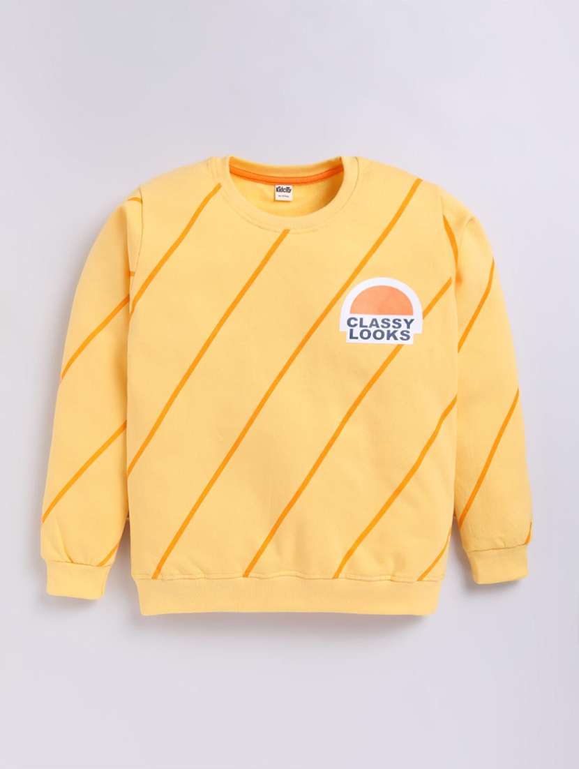 girls printed long sleeve sweatshirt