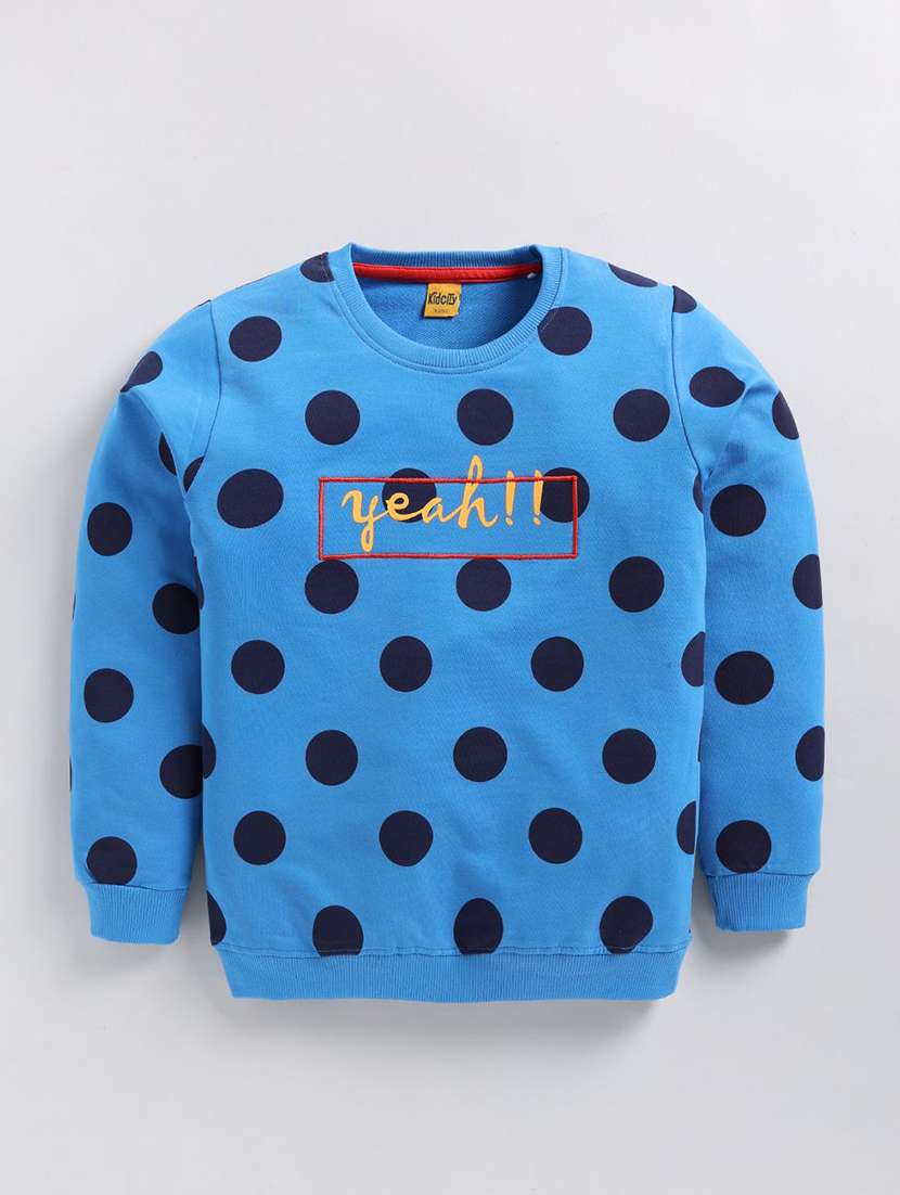 girls all over print long sleeve sweatshirt