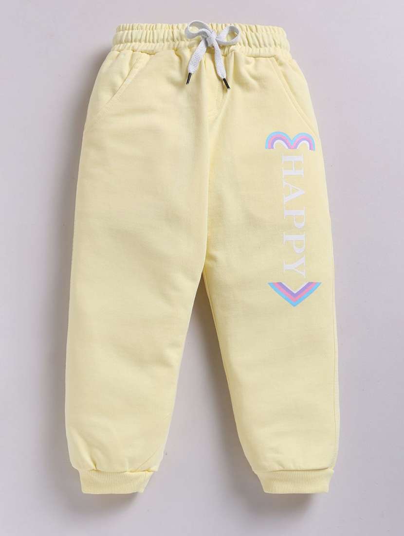 girls printed mid rise jogger