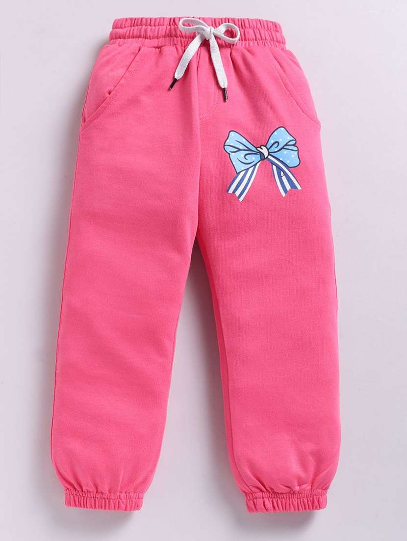 kids printed mid rise jogger