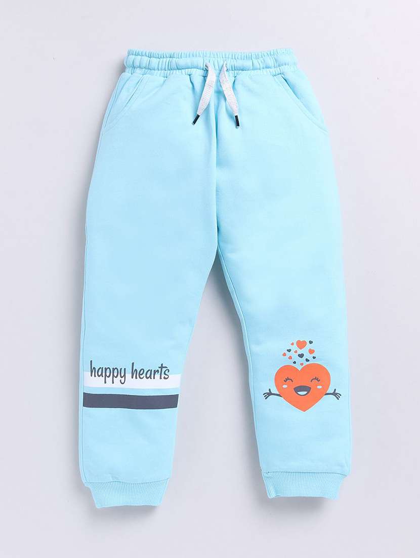 kids printed mid rise jogger