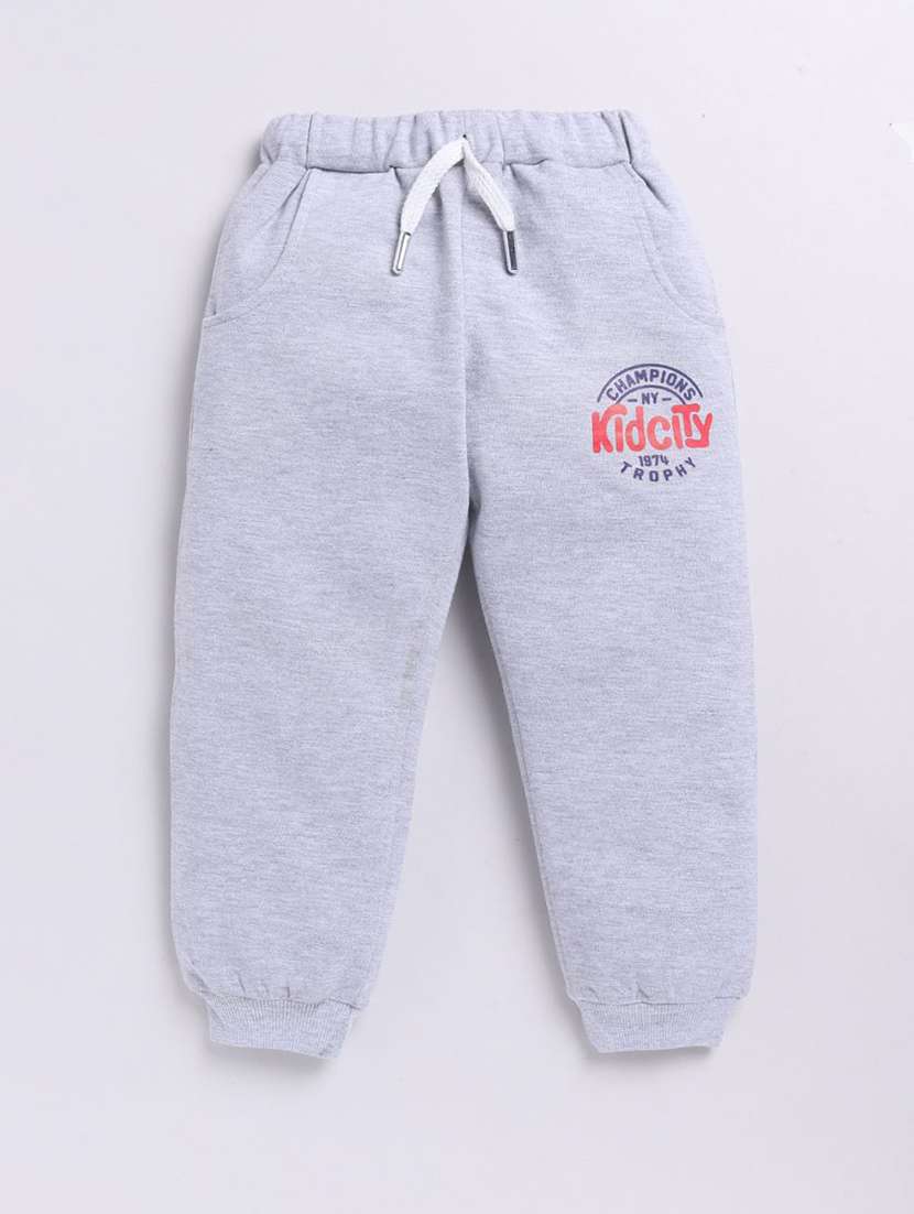 boys printed mid rise jogger
