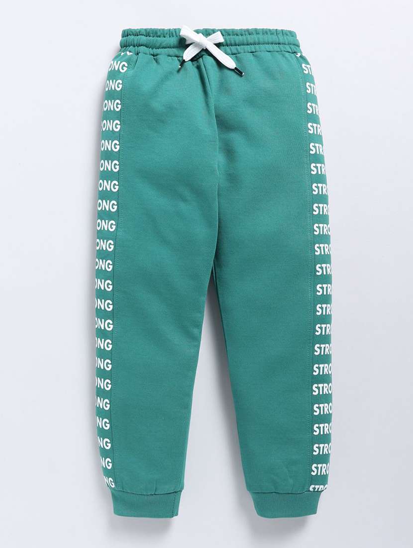 boys printed mid rise jogger