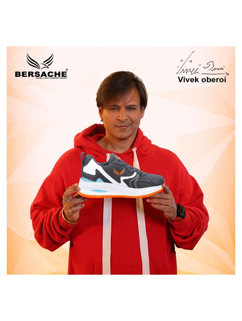 men grey lace up sport shoe - 22303504 -  Standard Image - 5