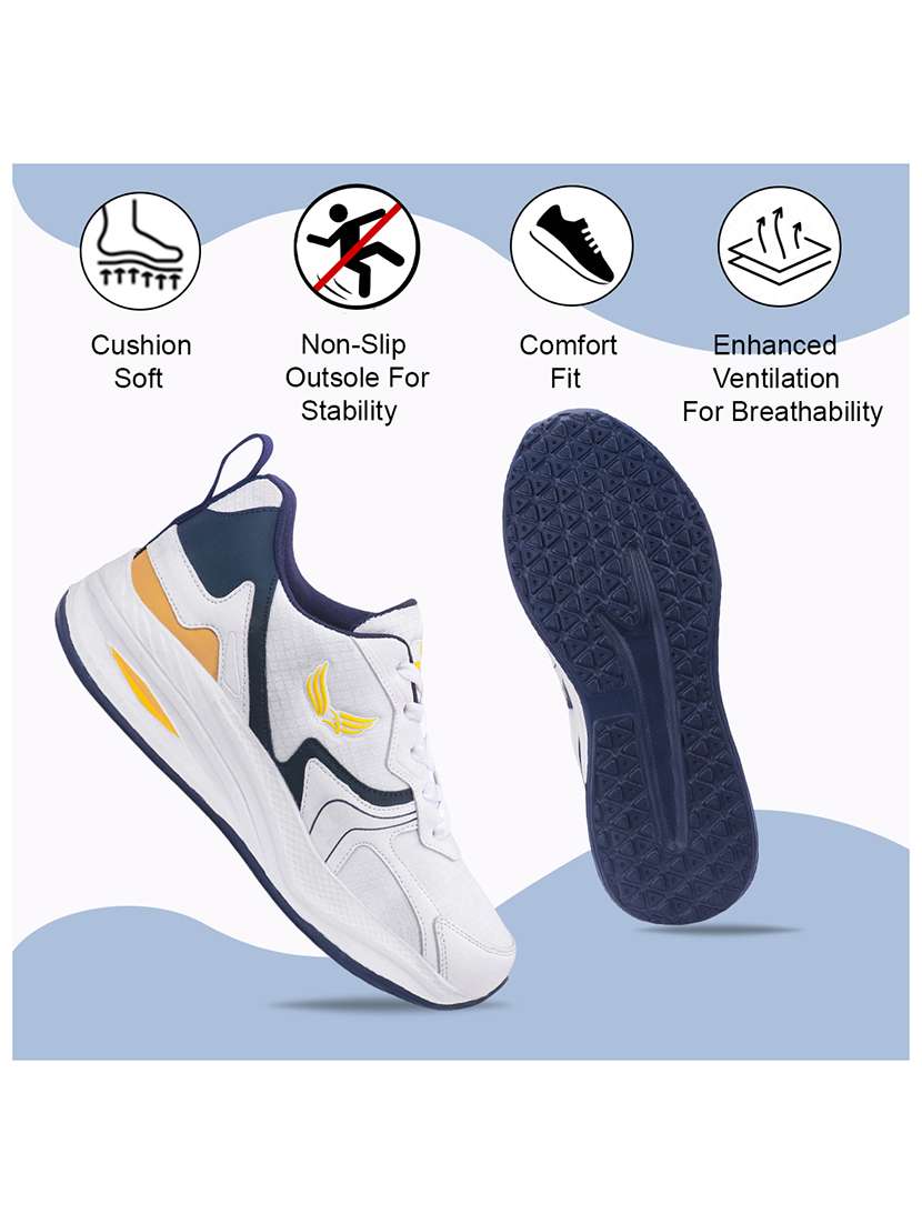 men white lace up sport shoe - 22303505 -  Standard Image - 3