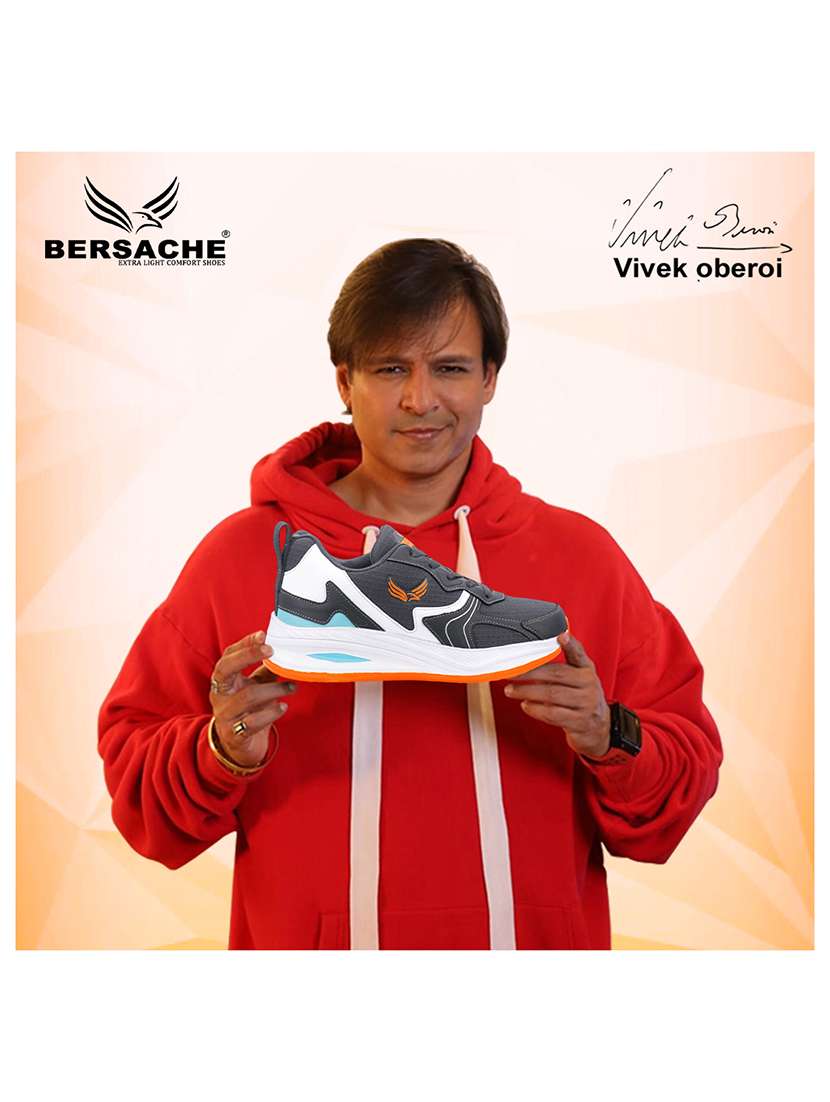 men grey lace up sport shoe - 22303507 -  Standard Image - 5