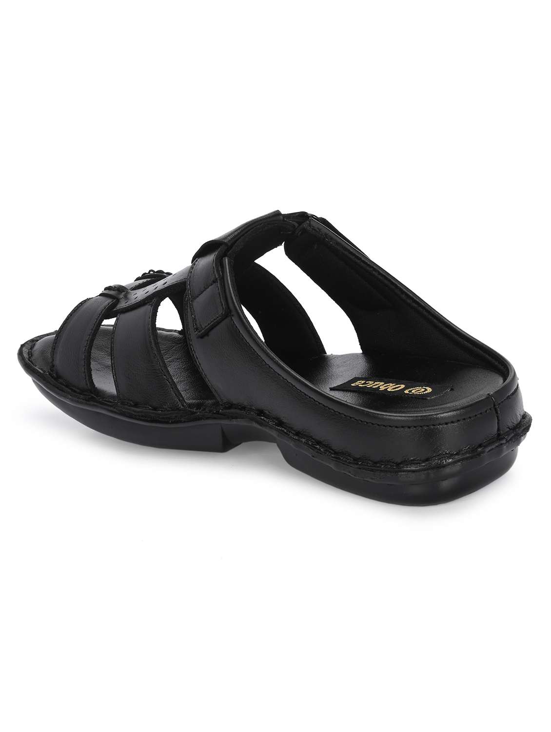 men black slip on sandal - 22303520 -  Standard Image - 3