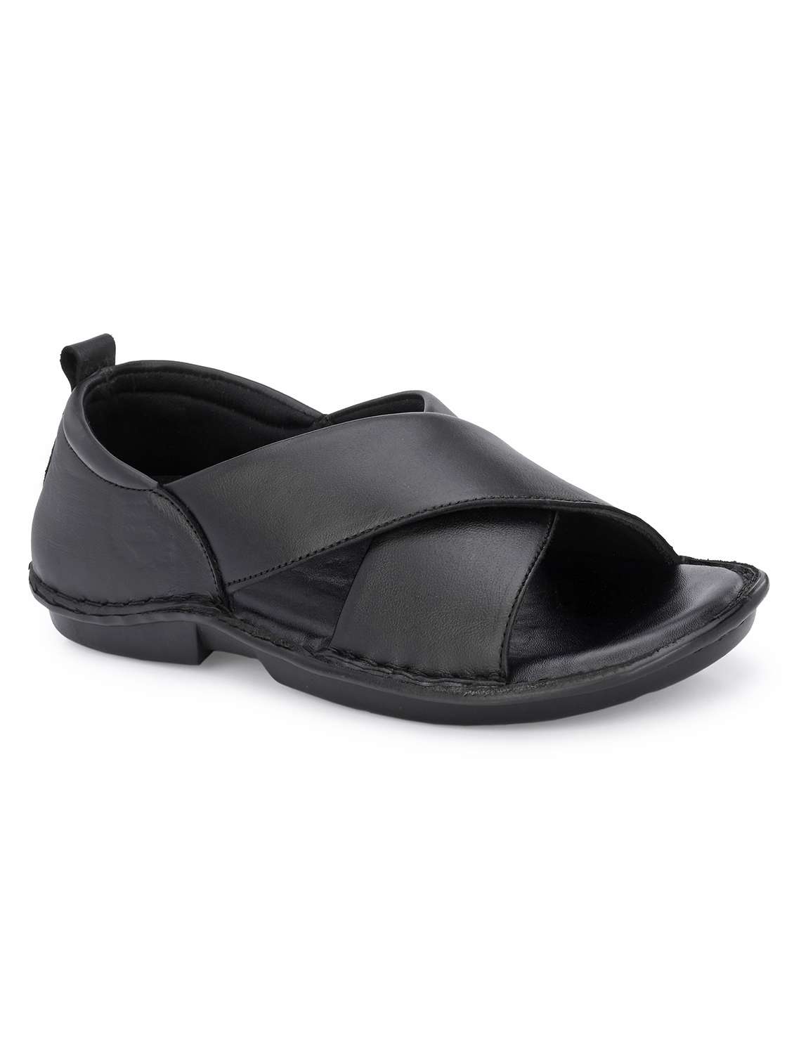 men solid close back sandal