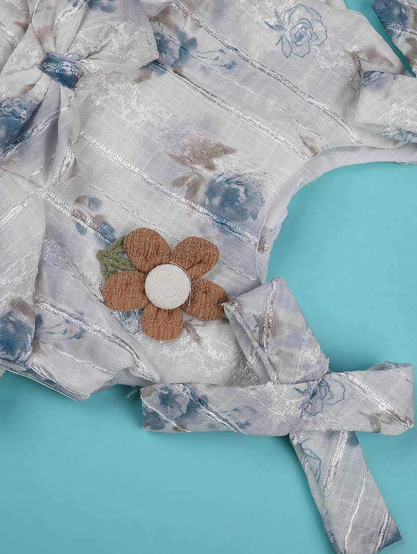 girls printed sleeveless flared frock - 22304199 -  Standard Image - 3