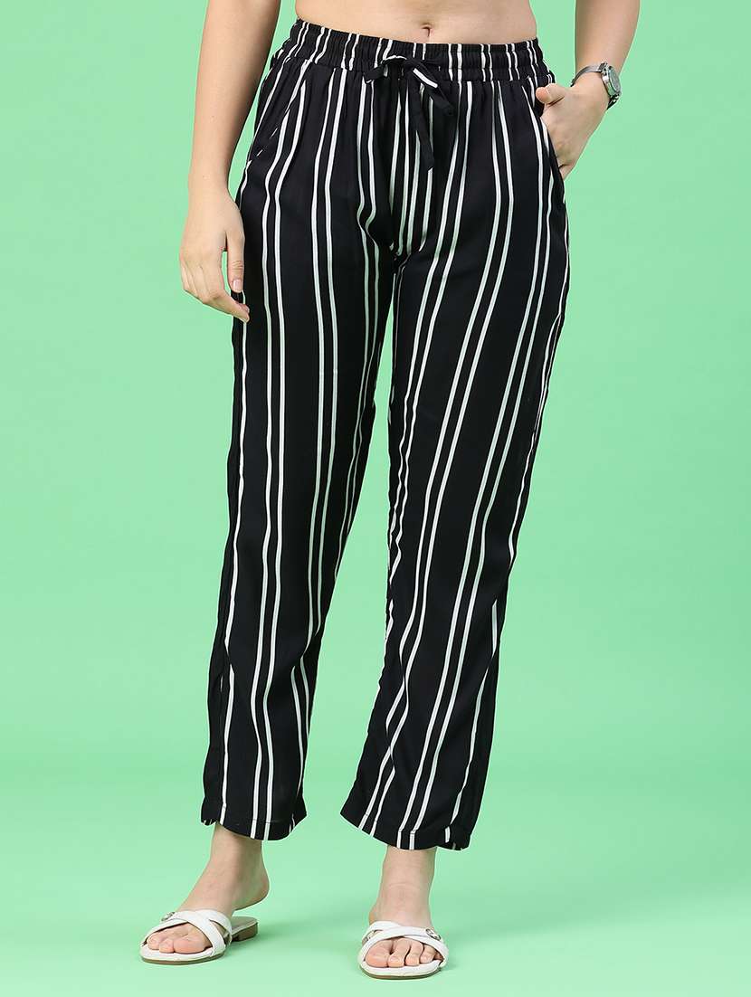women printed mid rise regular fit pajama - 22304264 -  Standard Image - 3