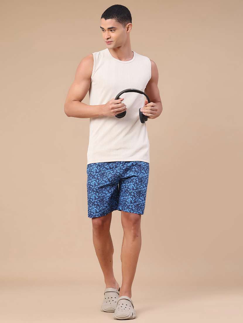 men self design sleeveless slim fit t-shirt  - 22304280 -  Standard Image - 5