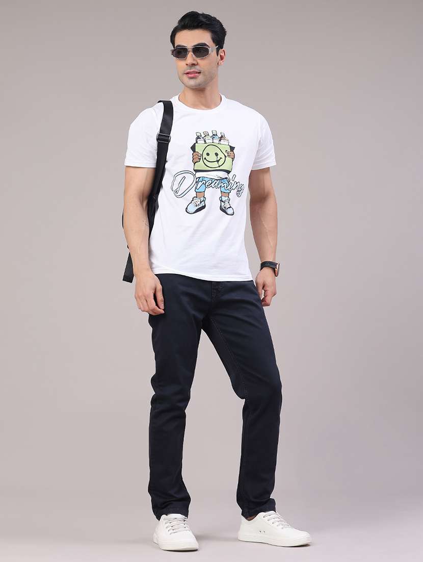 men plain mid rise full length jeans - 22304325 -  Standard Image - 5