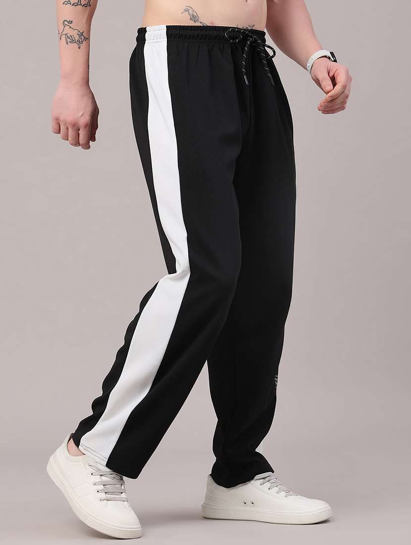 men side taped mid rise relaxed fit track pant - 22304688 -  Standard Image - 3