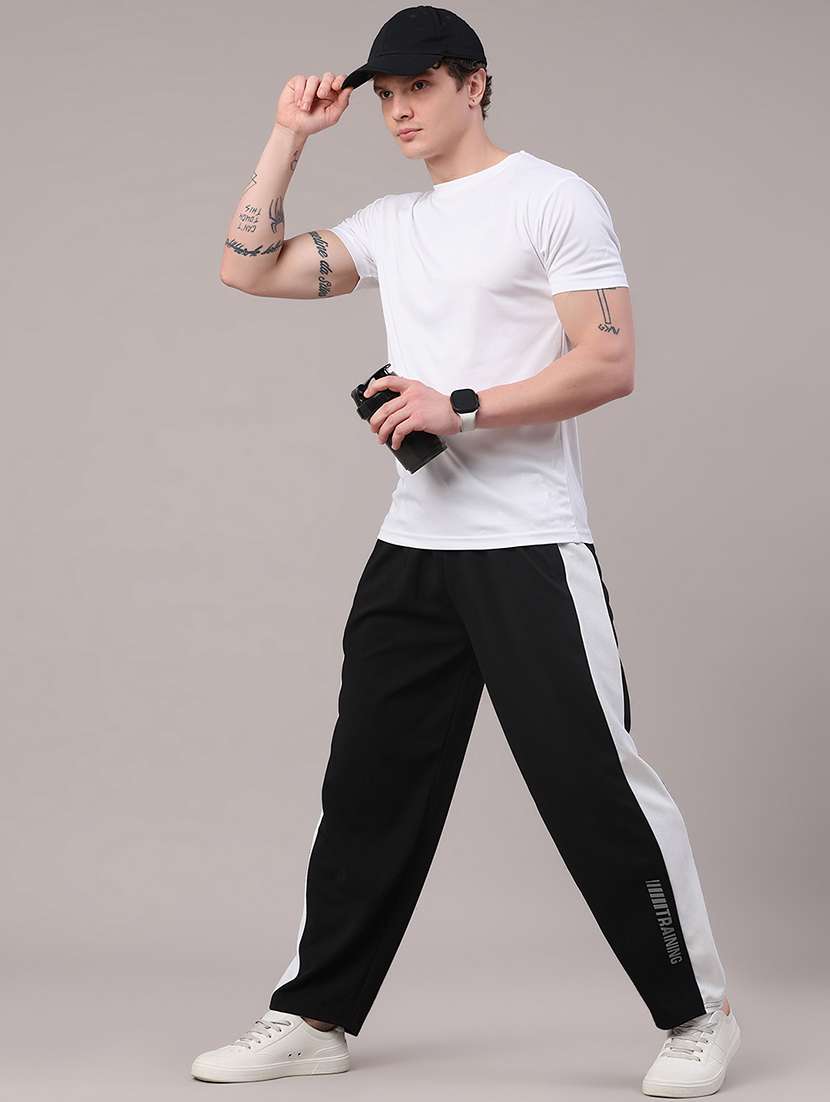 men side taped mid rise relaxed fit track pant - 22304688 -  Standard Image - 5