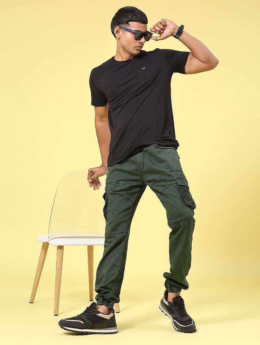 green cotton cargos - 22304715 -  Standard Image - 5