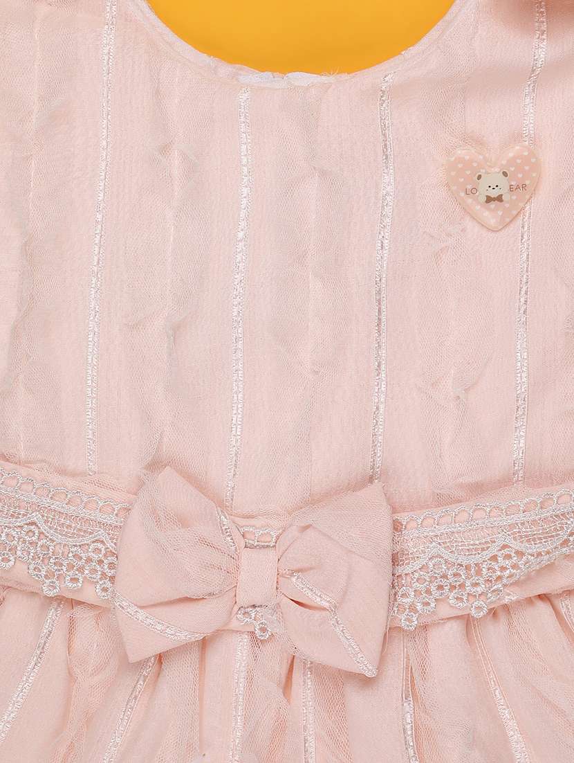 girls self designed sleeveless flared frock - 22304761 -  Standard Image - 3