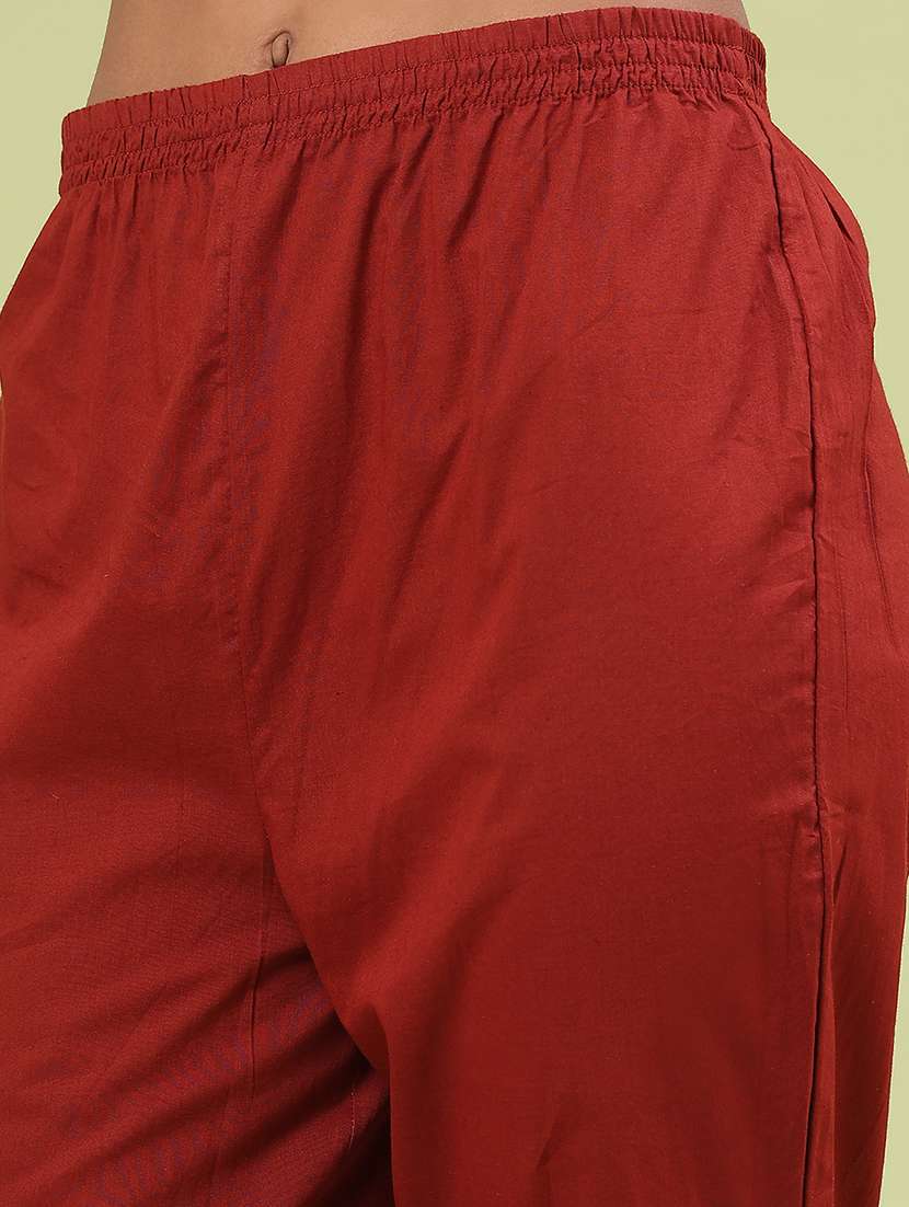 women printed three quarter sleeve kurta pant with dupatta set - 22304779 -  Standard Image - 5