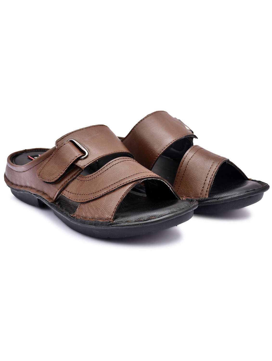 men solid slip on sandal