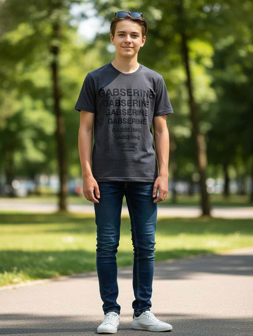 boys printed short sleeves regular fit t-shirt
