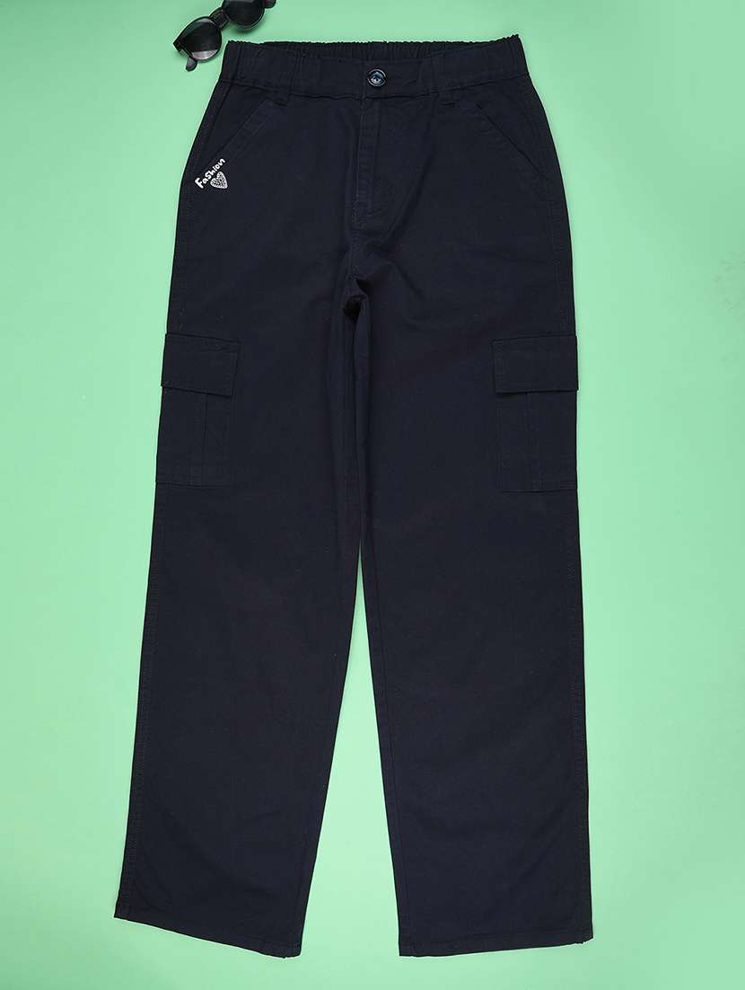 girls solid mid rise straight jean